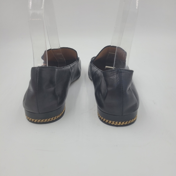 SOLD Tory Burch Women's Perfect Black Ruby Leather Loafer Size 5.5 - Picture 5 of 12